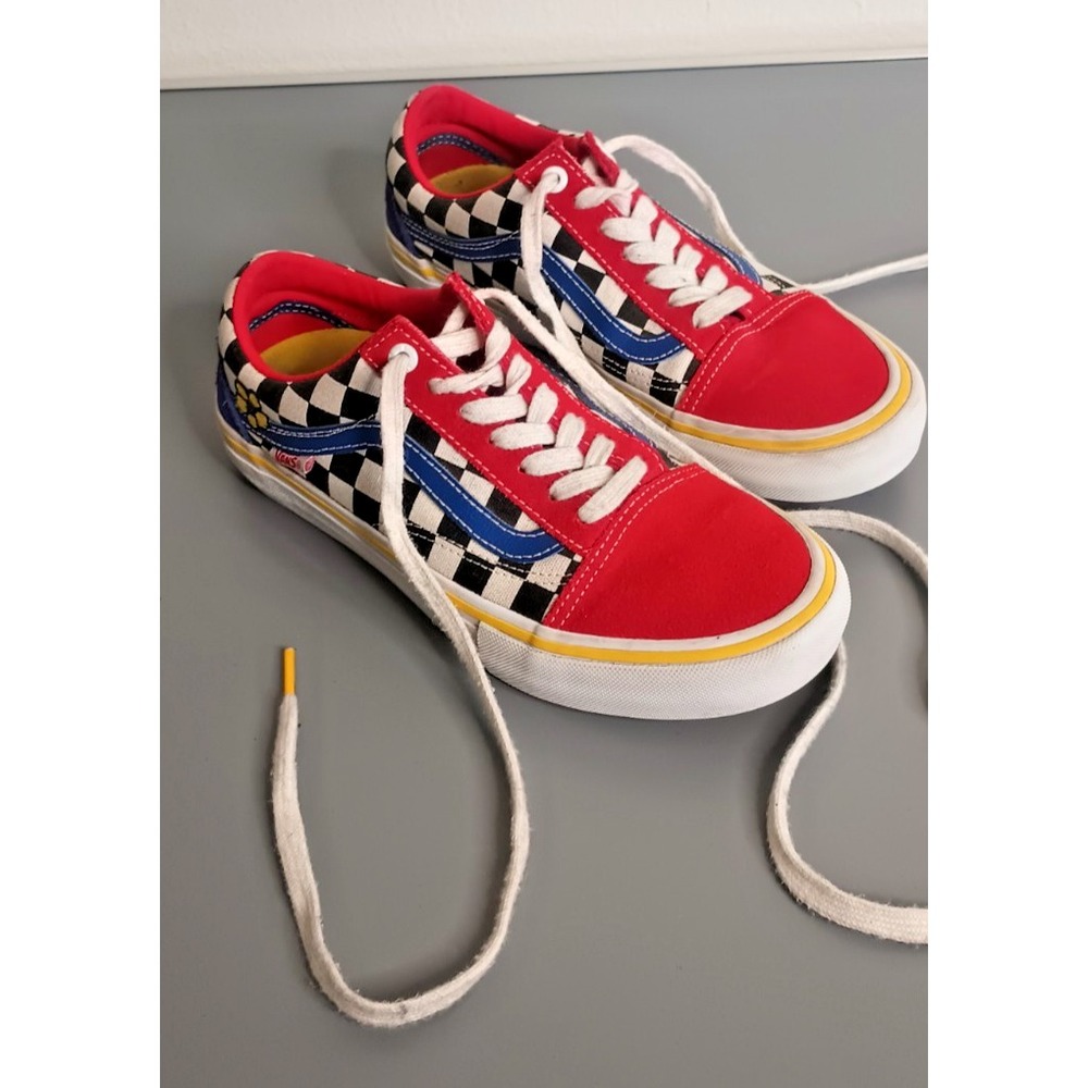 Vans Old Skool Pro Brighton Zeuner Mens 5 Skate Shoes VN000ZD4W89 Check Multi